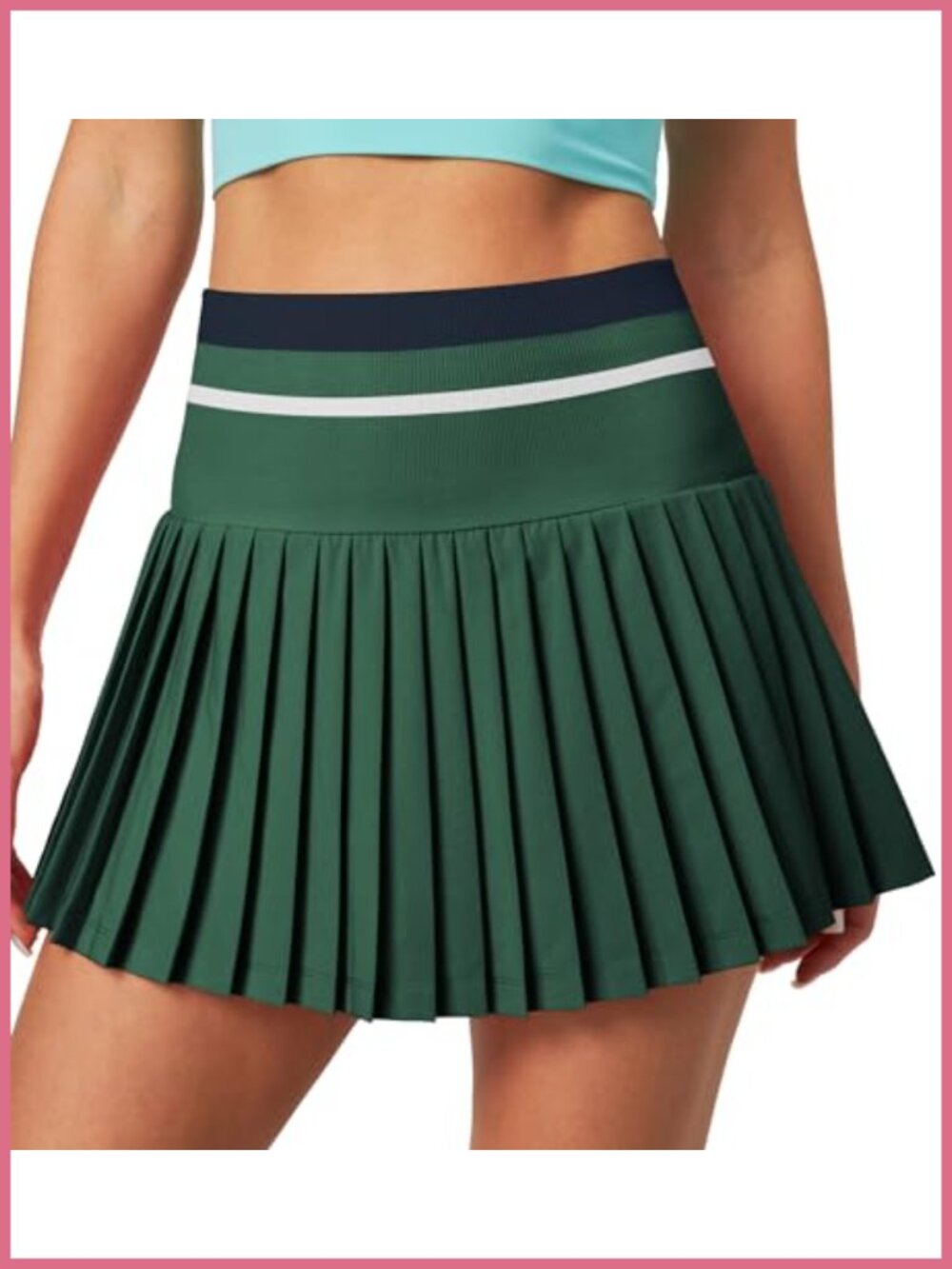 Pleated Tennis Skirt with Pockets High Waisted Athletic Skort